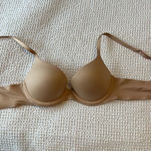 Aerie Sunnie demi coverage push up bra 34A nude NWOT